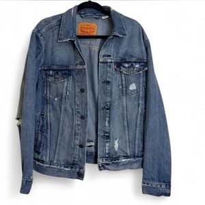 Levi's Distressed Blue Denim Jacket